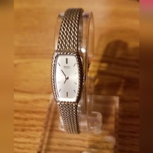 Seiko Quartz Palladium Plated Watch Working Great